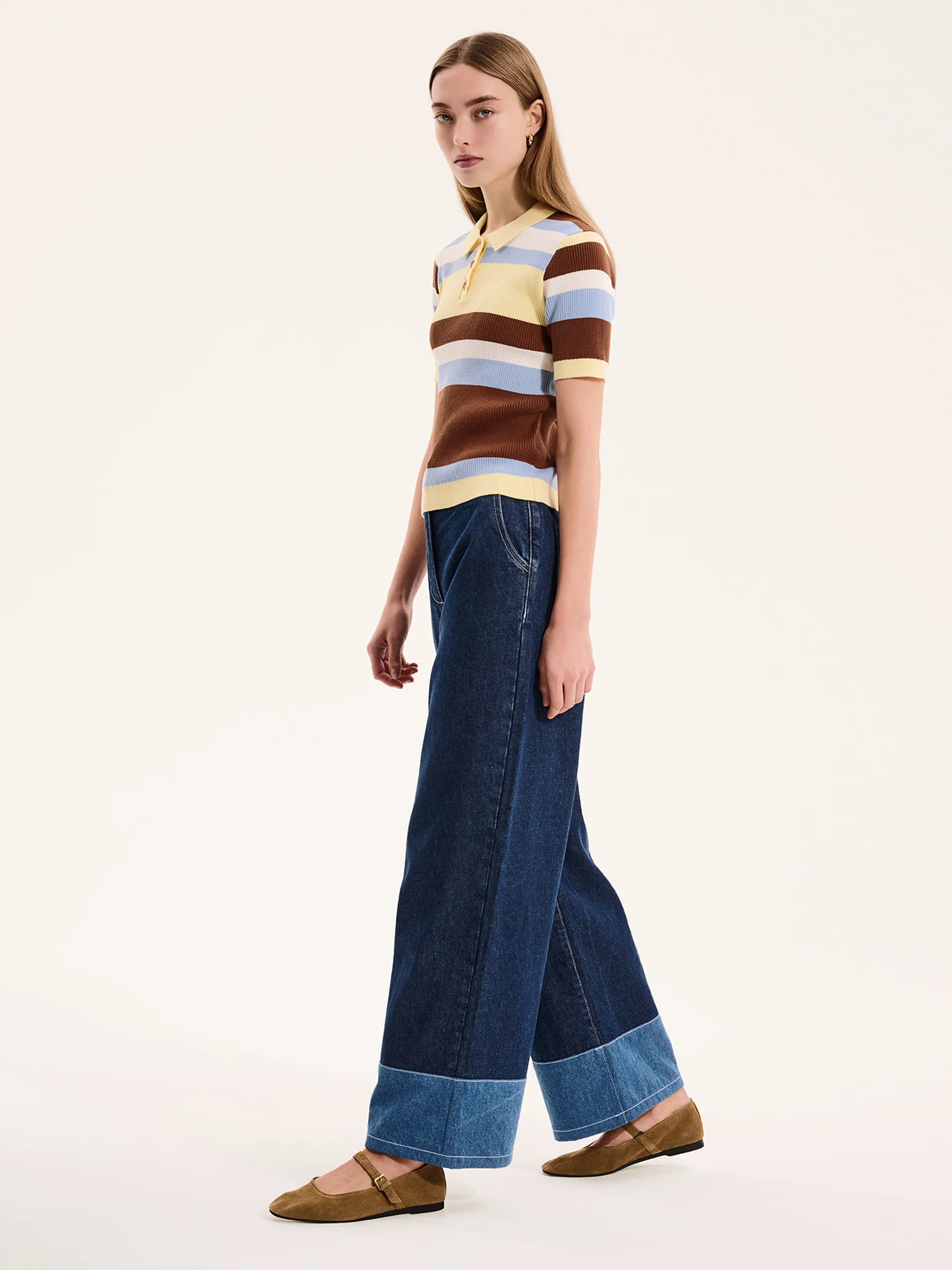 Amos Stripe Short Sleeve Top - Image 2