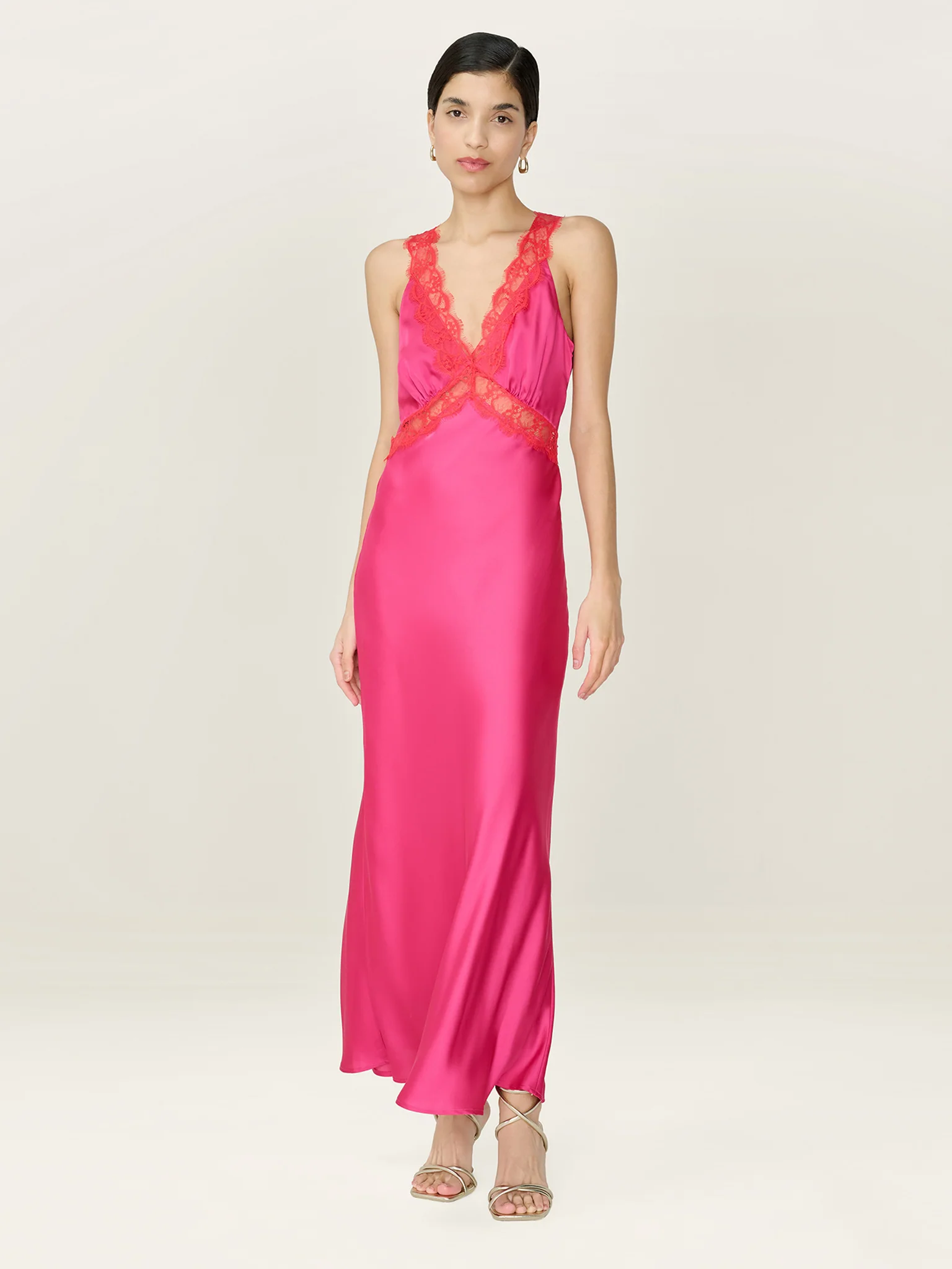 Aurelia Dress in Raspberry / Red