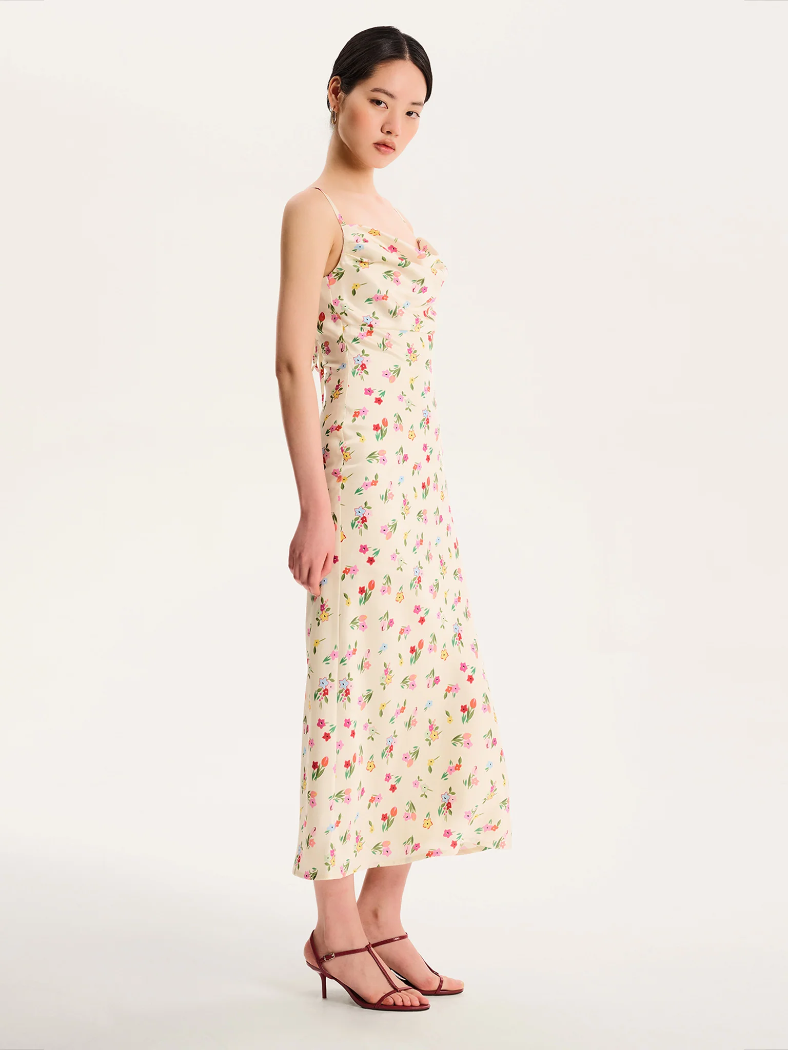 Belle Dress in Yellow Floral - Image 3