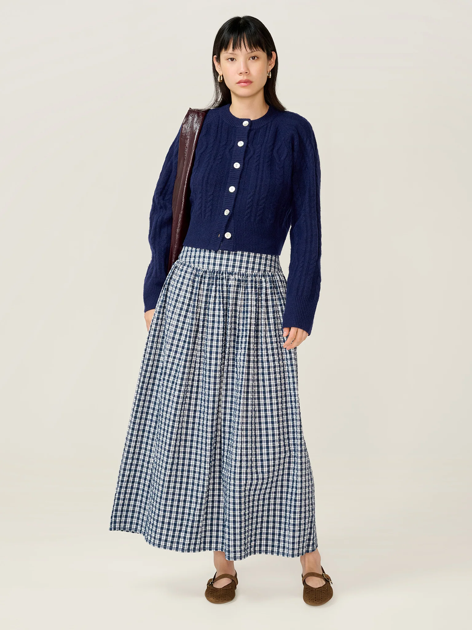 Darcie Check Skirt