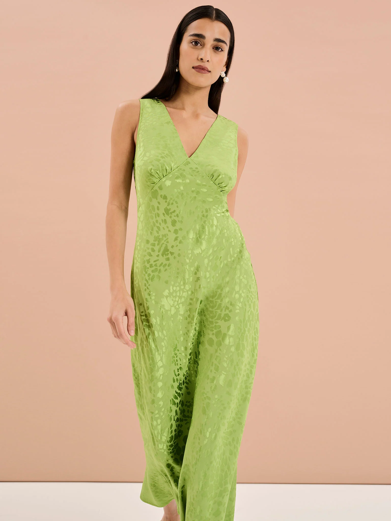 Iris Maxi Dress in Sage - Image 2