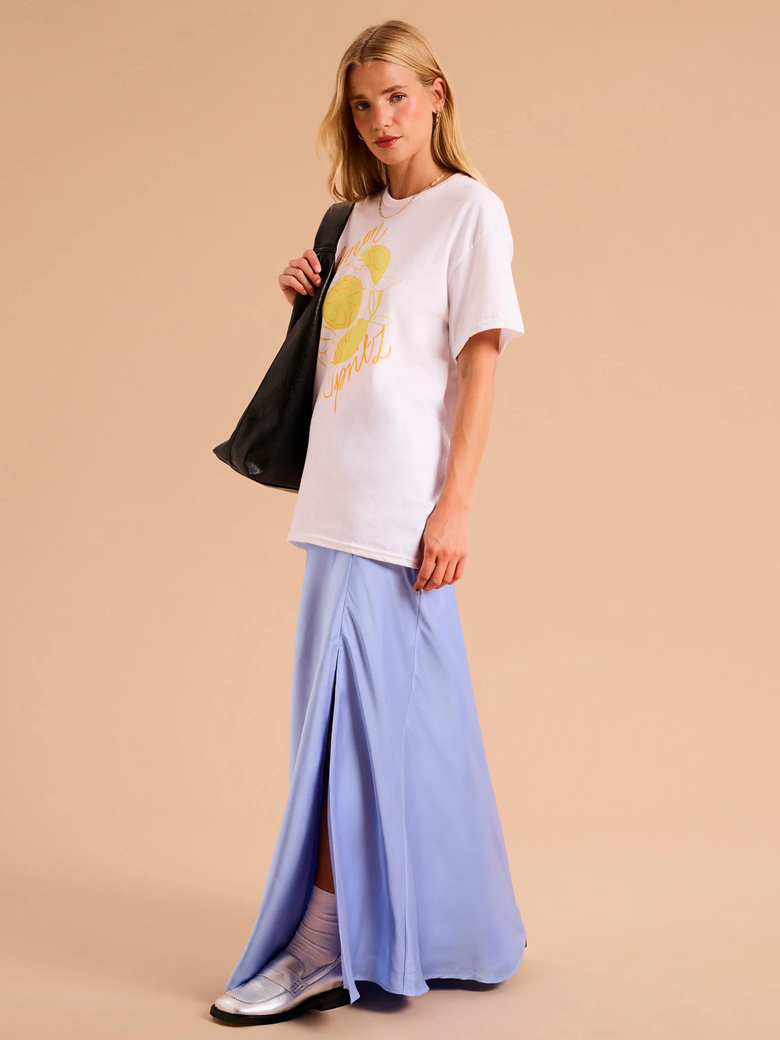 Lemon Spritz Print Boyfriend T-Shirt - Image 2