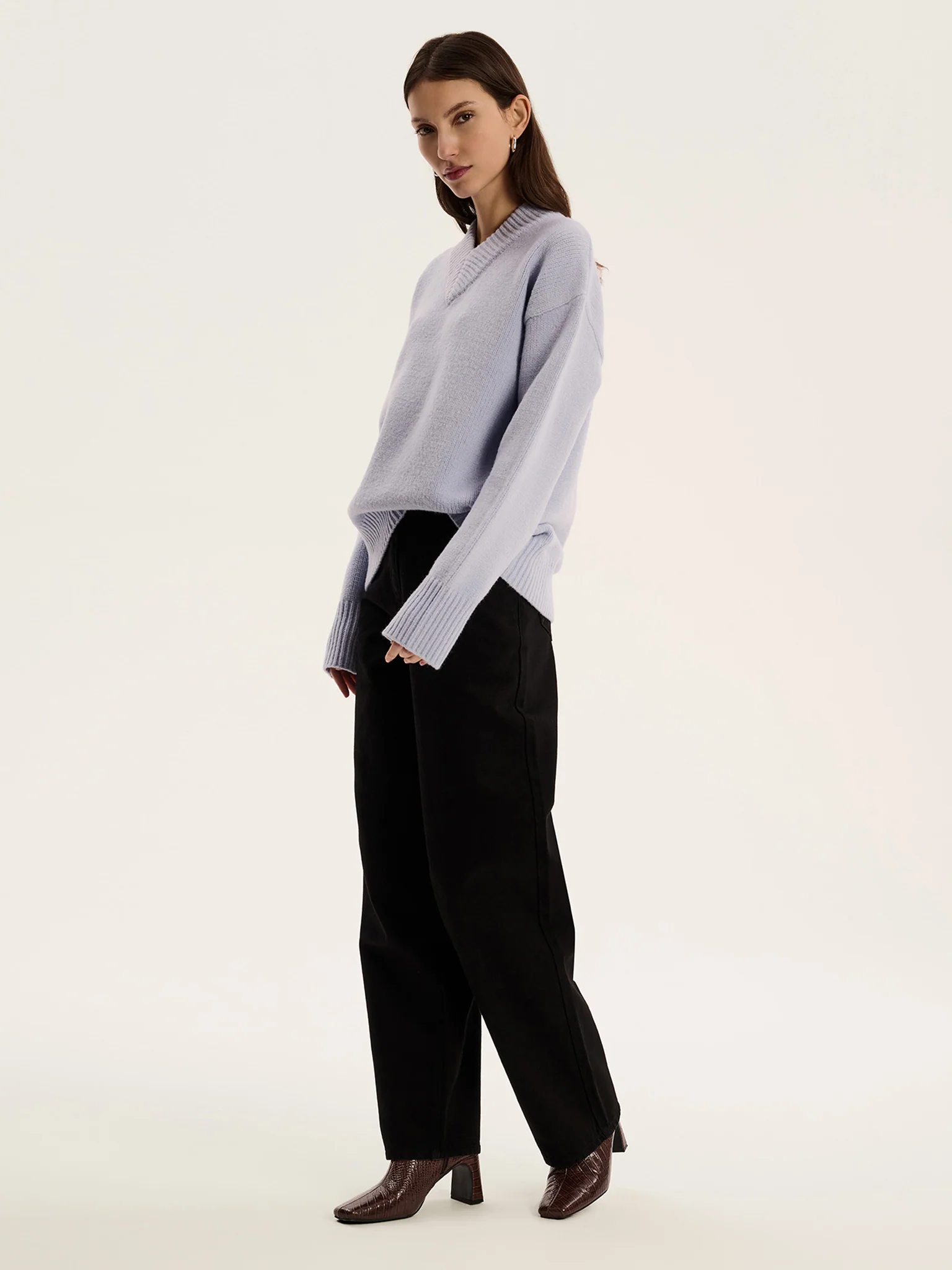Mandarin Jumper in Light Blue - Image 2