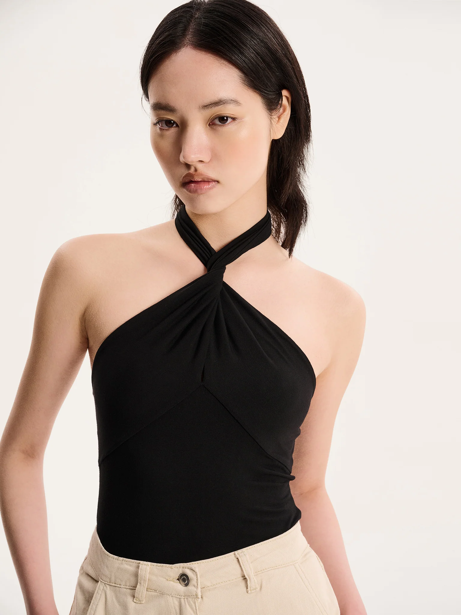 Nelson Halter Top in Black