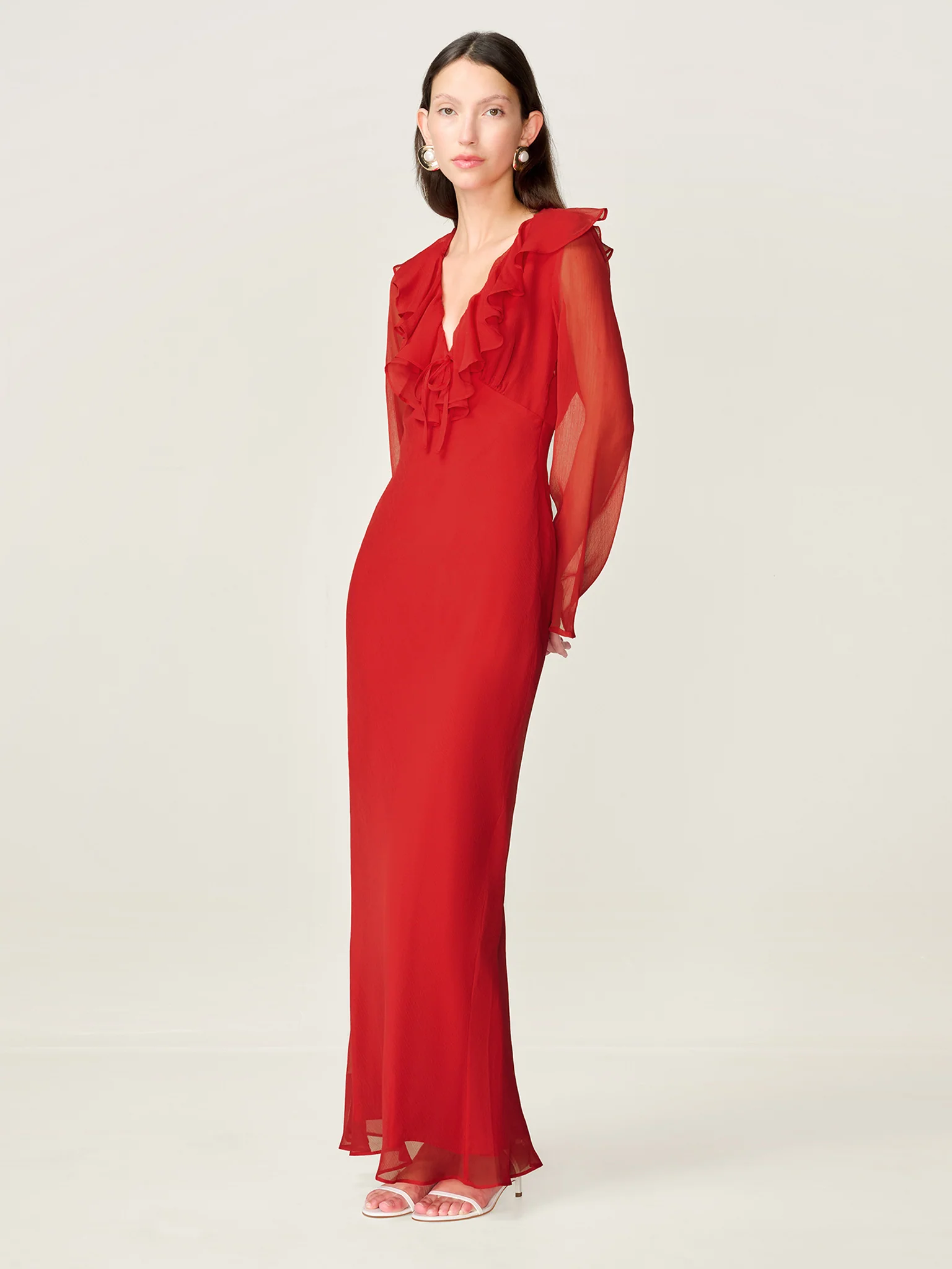 Yvette Dress in Barbados Cherry
